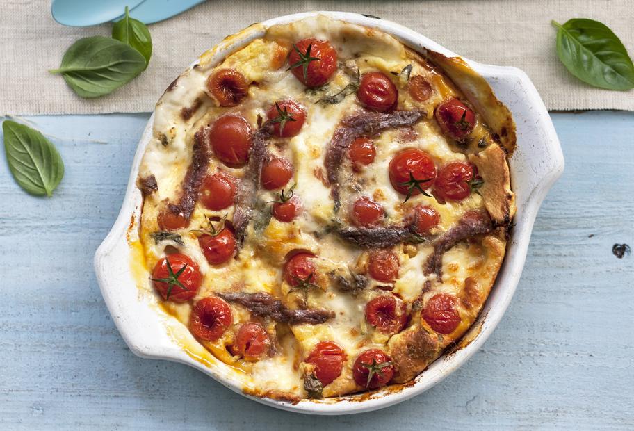 Zum Dahinschmelzen: Ofen-Mozzarella mit Tomaten