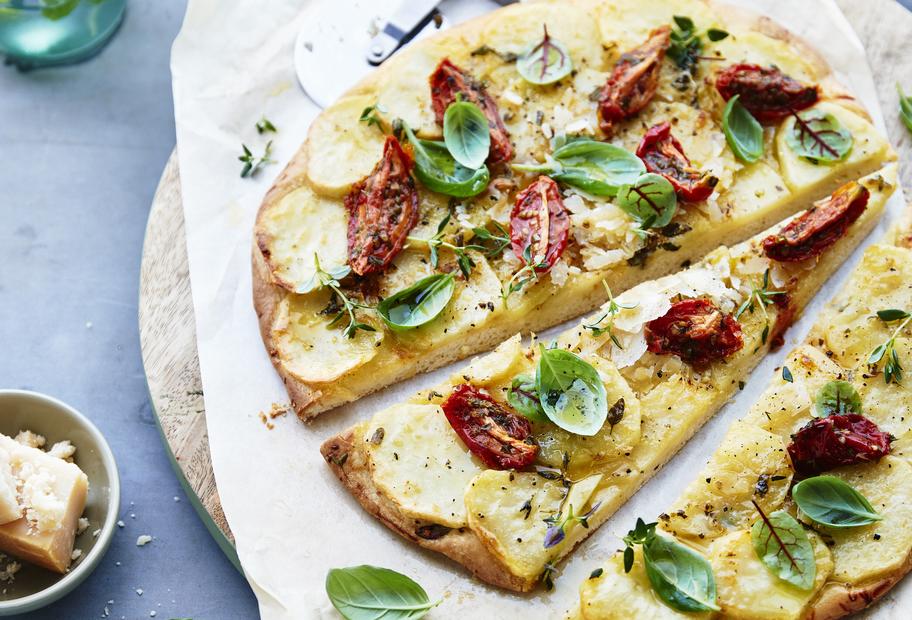 Pizza Bianca mit Kartoffeln