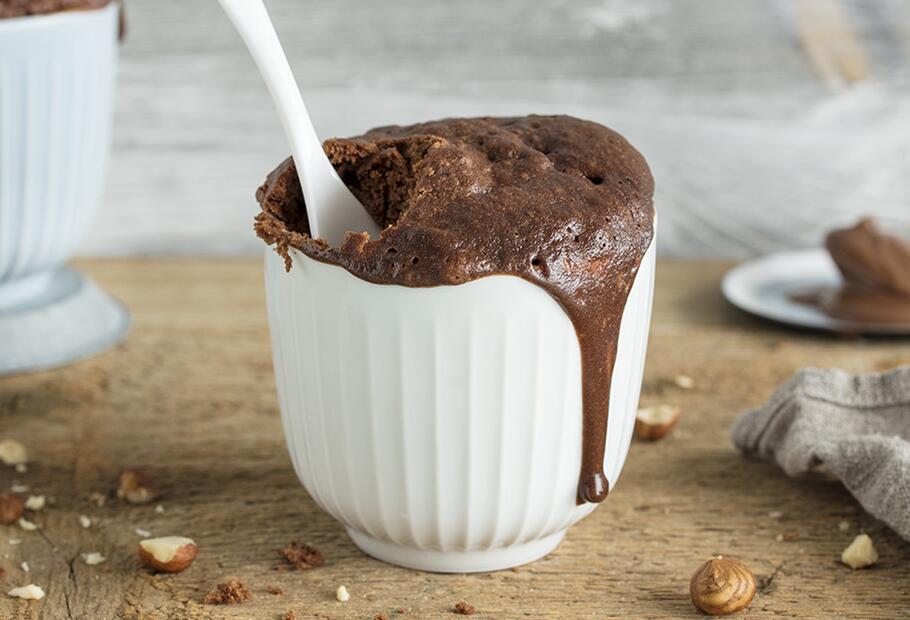 Nutella Tassenkuchen aus 3 Zutaten
