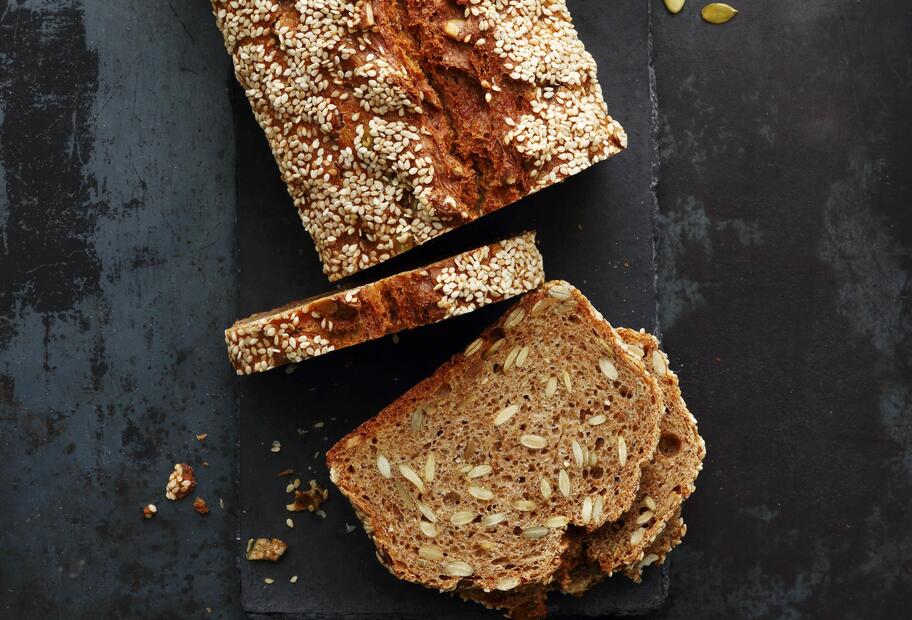 Dinkelvollkornbrot mit Kürbiskernen