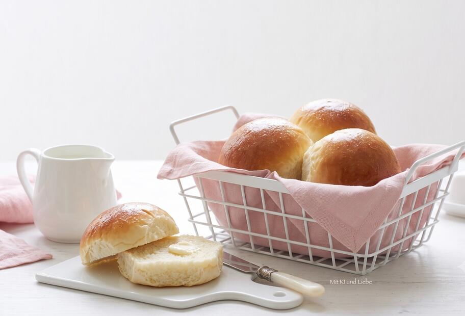 Softe Milchbrötchen für die Kids