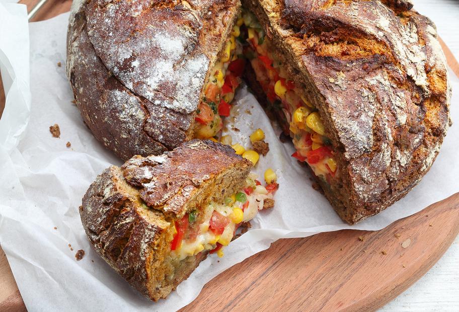 Gefülltes Texmex-Brot