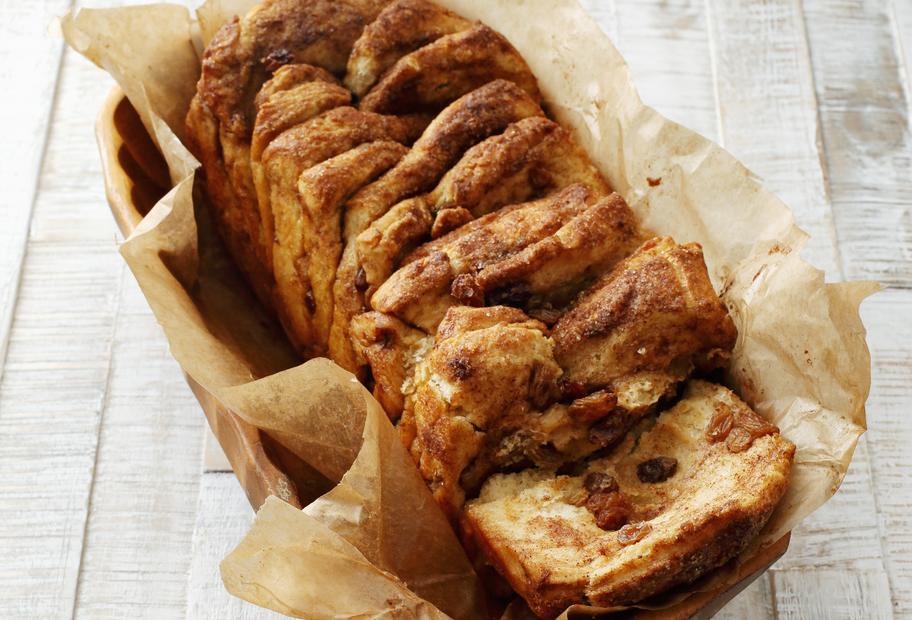 Das softeste Zupfbrot mit Zimt und Rosinen