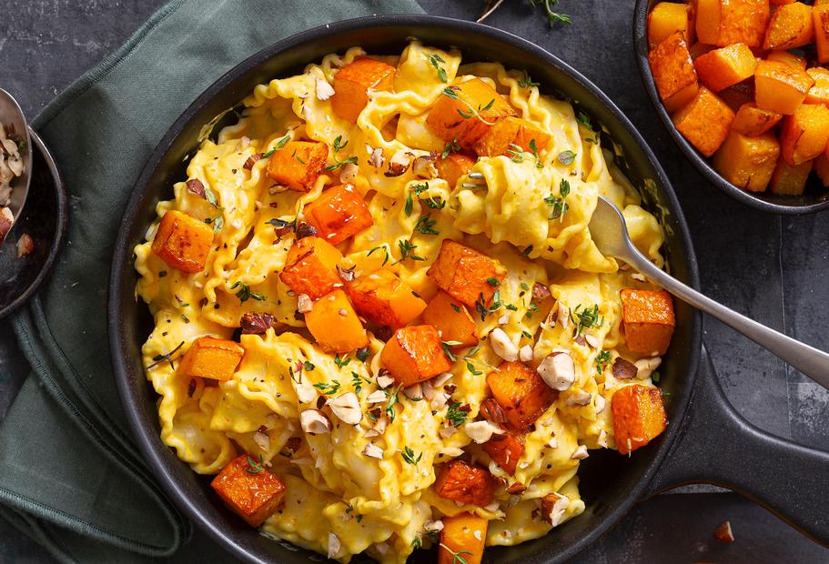 Bandnudeln mit Kürbis-Mascarpone-Soße für den Thermomix®