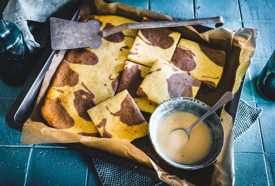 Kuhflecken-Pancakes vom Blech