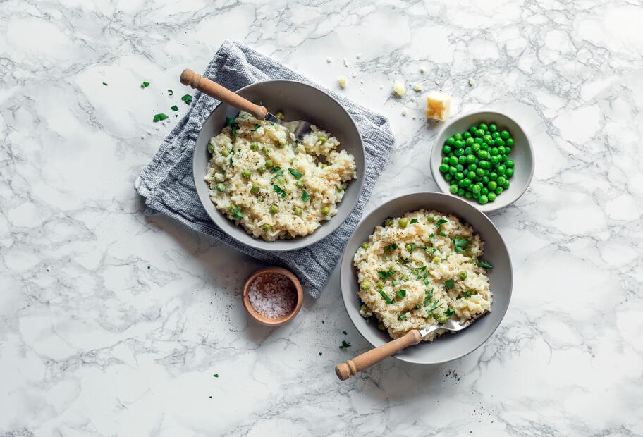 Risibisi-Risotto mit Erbsen