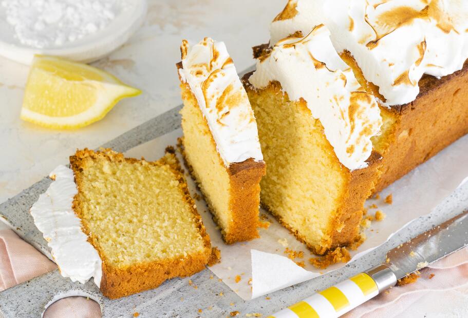 Zitronenkuchen mit Baiser