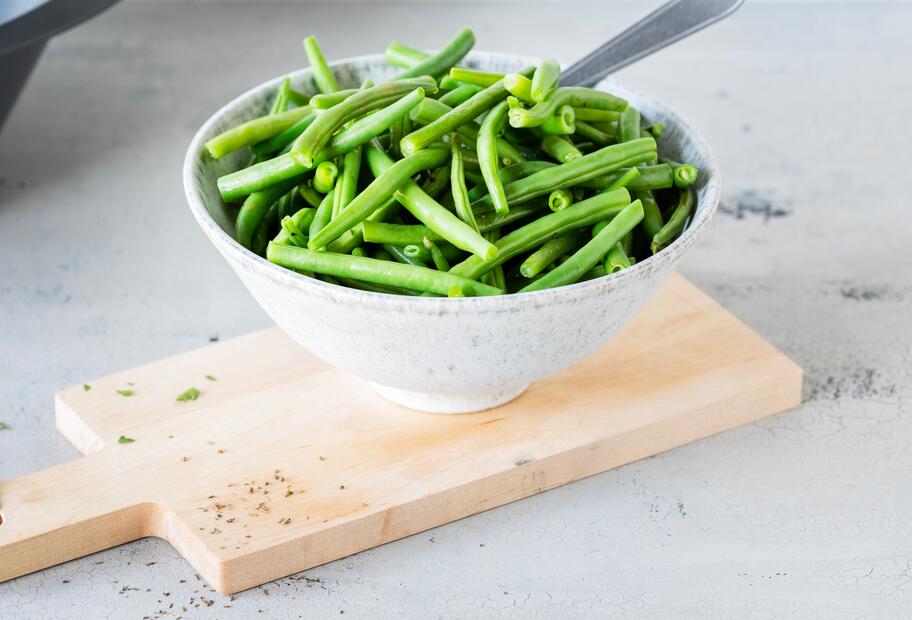 Grüne Bohnen garen