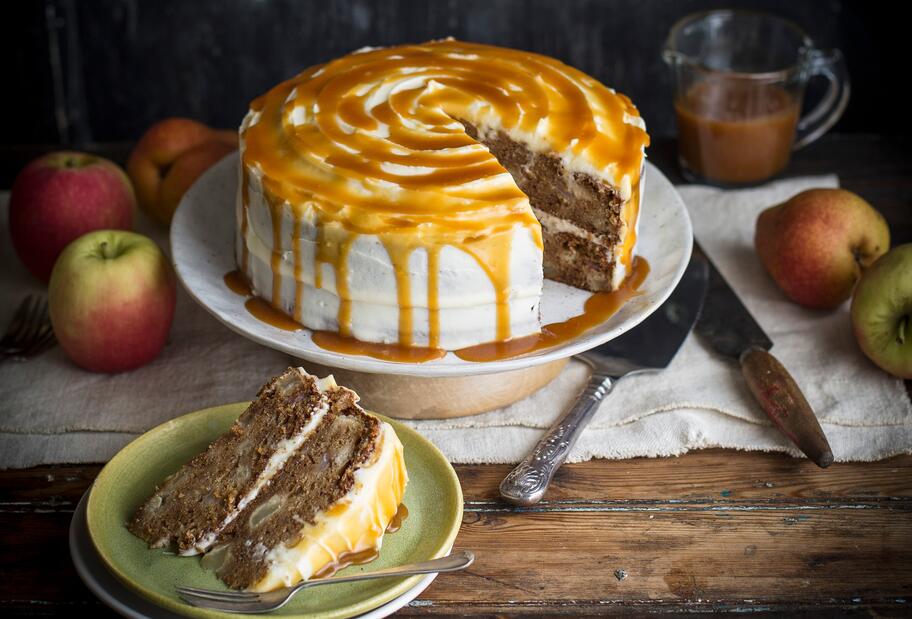 Apfel-Spekulatius-Torte