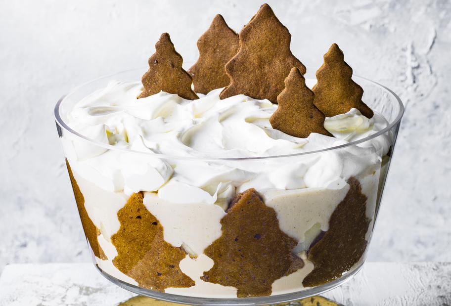 Einfache Vanillecreme mit Lebkuchen