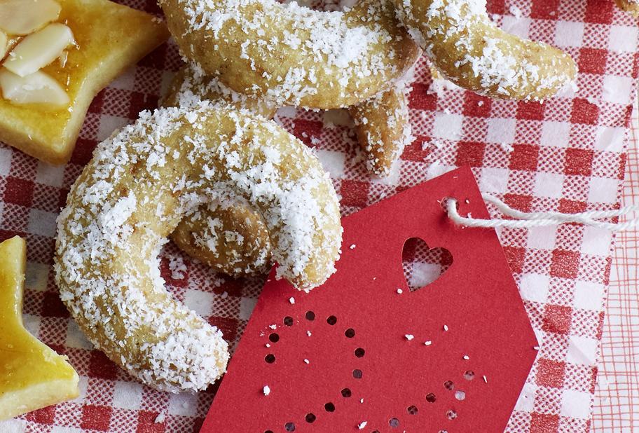 Kokos-Kipfel mit Xylit