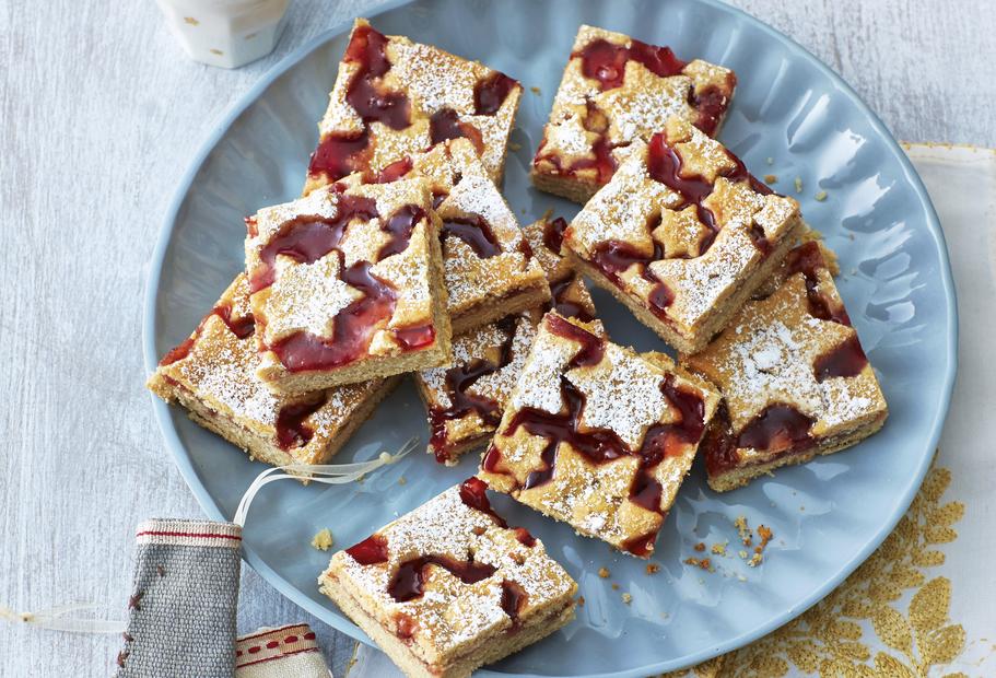 Linzer-Schnitten mit Johannisbeergelee