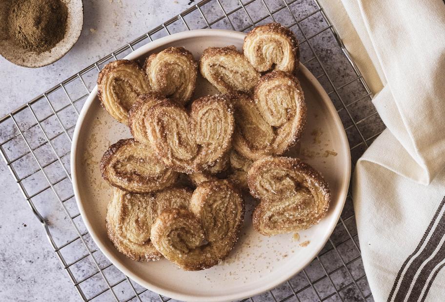 Schweinsöhrchen mit Zimt-Zucker