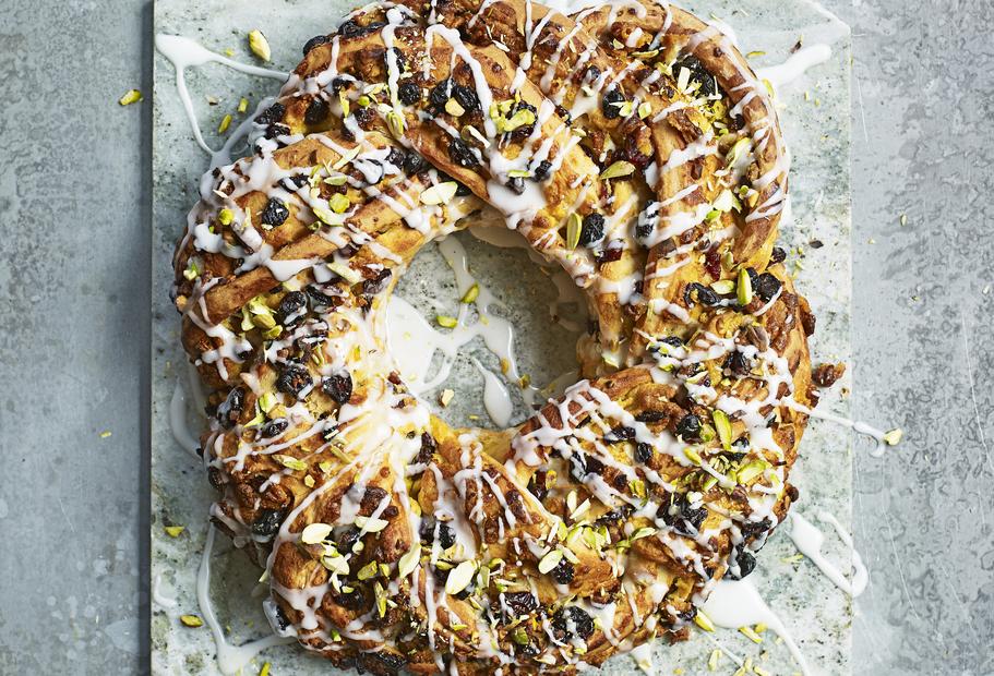 Stollenkranz mit Pistazien