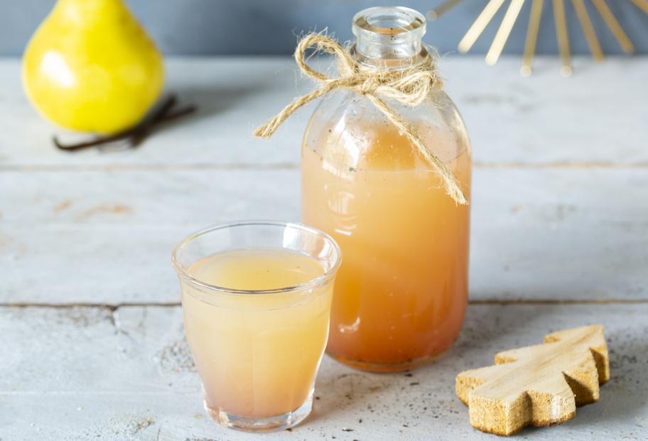 Feiner Vanille-Birnensirup