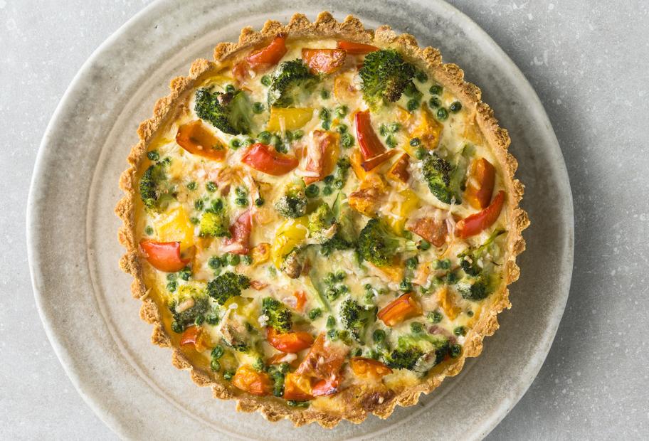 Bunte Gemüsequiche