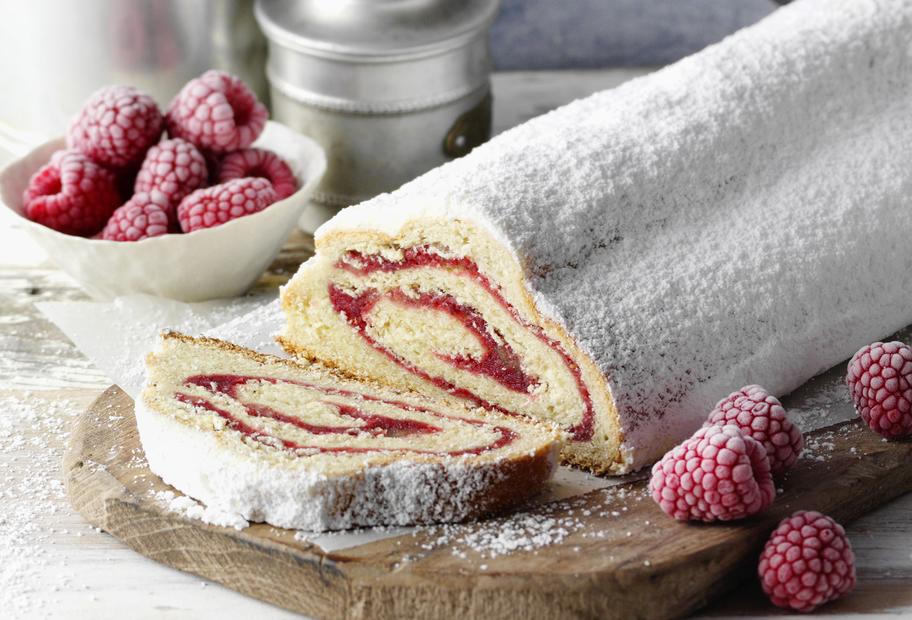 Fruchtiger Himbeer-Stollen