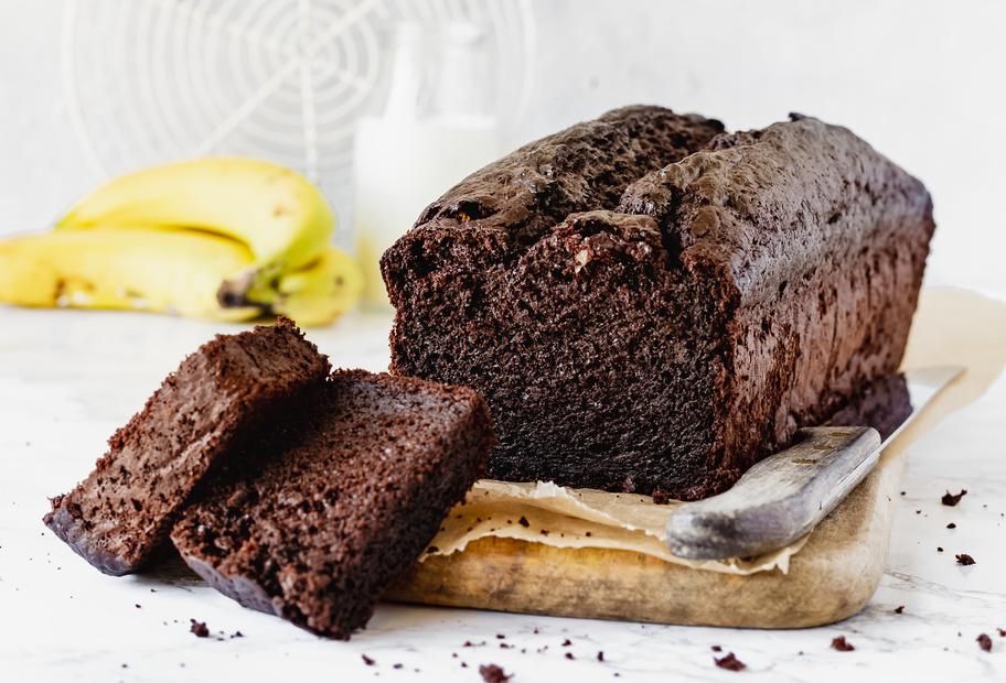 Schoko-Bananen-Kuchen ohne Zucker