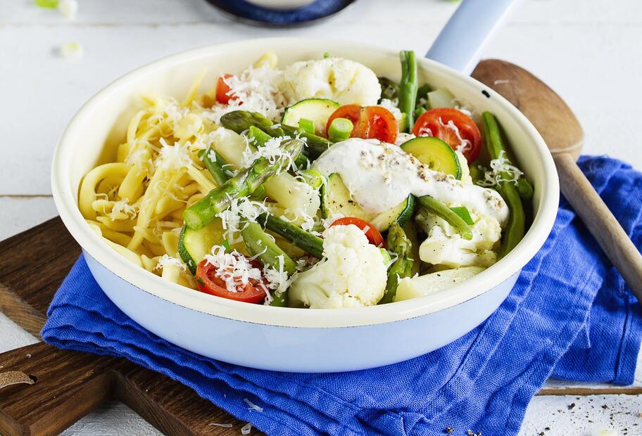 Spätzle Pfanne mit Gemüse