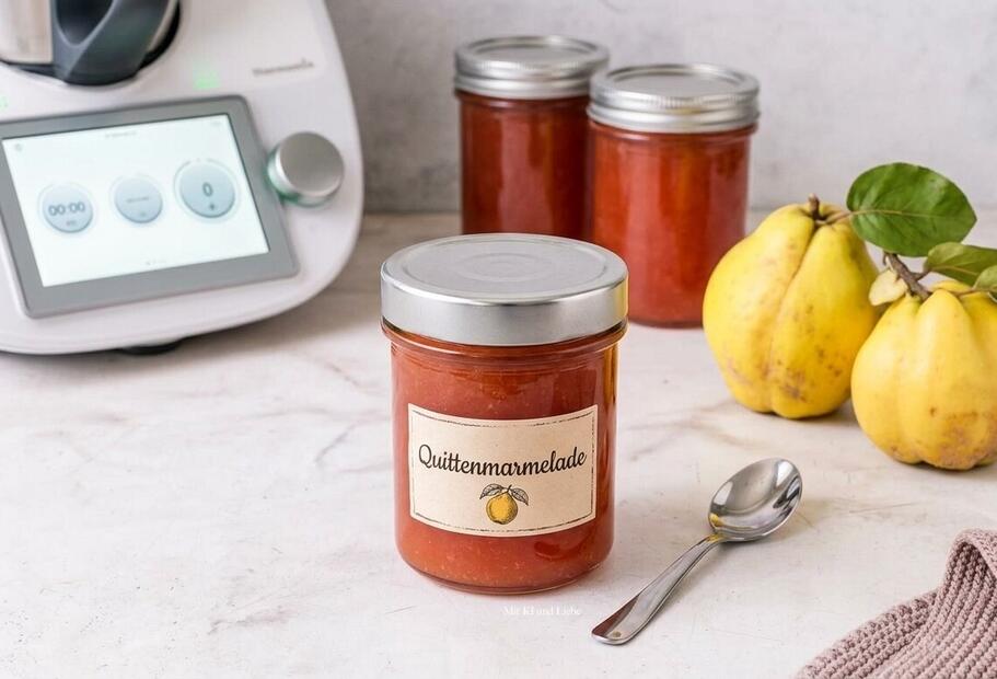 Feine Quittenmarmelade mit Vanille