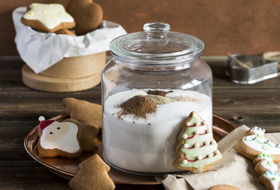 Backmischung für Glühwein-Lebkuchen