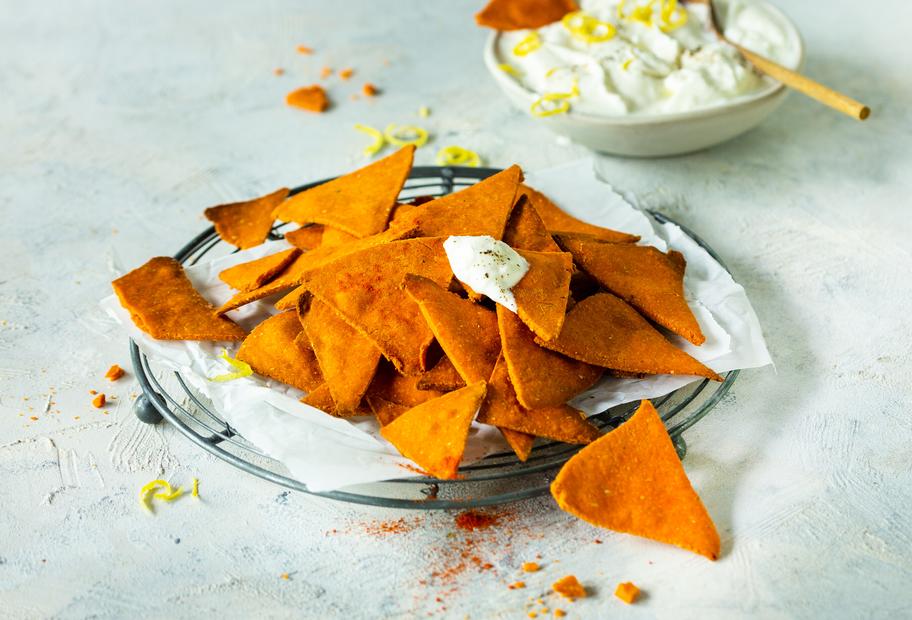 Knusprige Kichererbsenchips