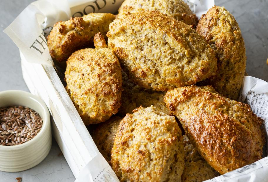 Quark-Hafer-Brötchen ohne Hefe