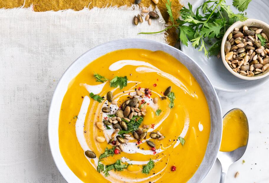 Kürbis-Karotten-Suppe
