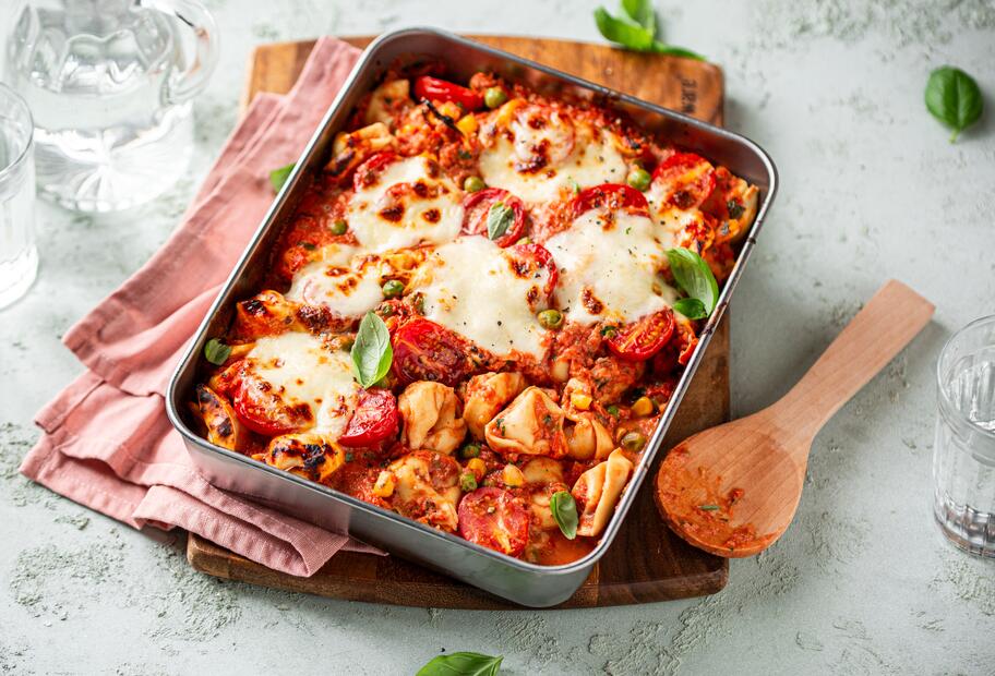 20-Minuten-Tortelliniauflauf für den Thermomix®