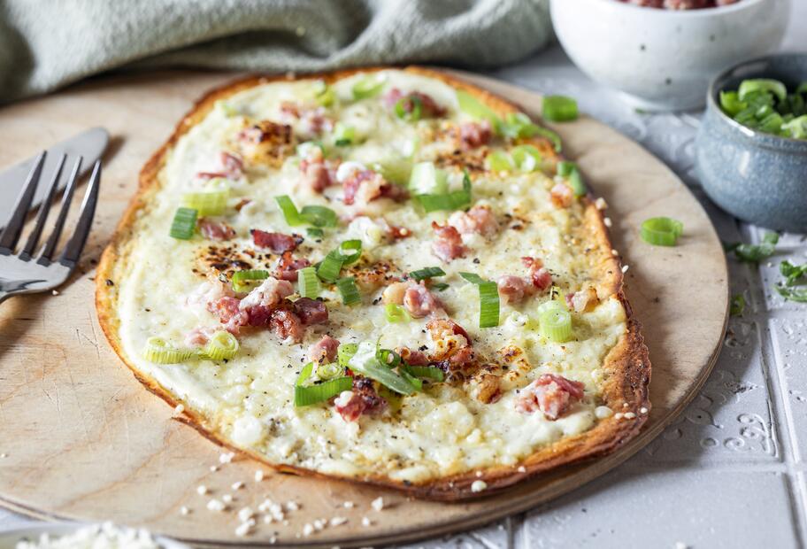 Low-Carb-Flammkuchen