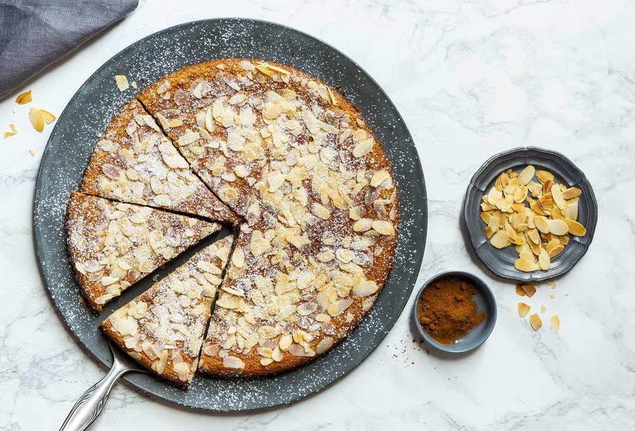 Mandelkuchen ohne Mehl und ohne Zucker