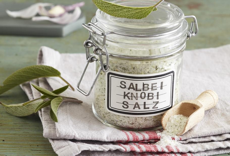 Salbei-Knoblauch-Salz