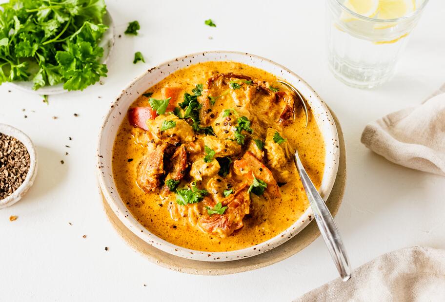 Cremige Hähnchen-Käse-Suppe aus dem Thermomix®