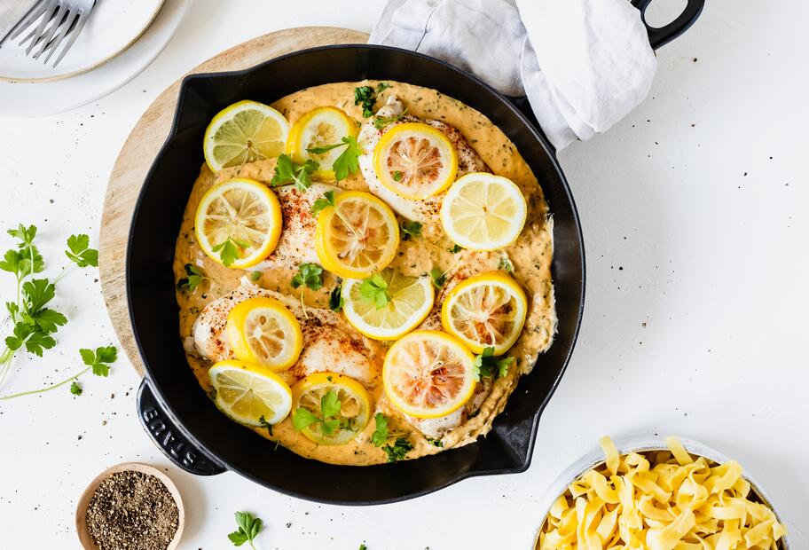 Zitronen-Knoblauch-Hähnchen