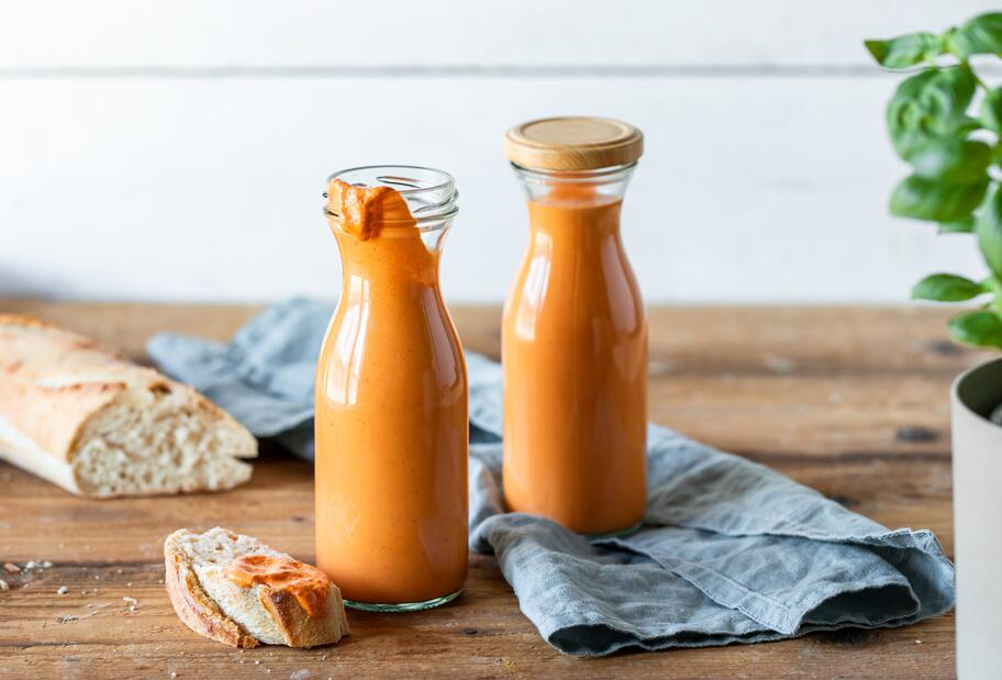 Grillpaprikasoße mit Schmand