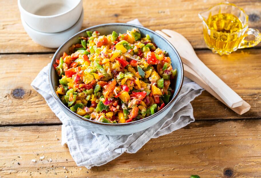 Paprikasalat „Tricolore“