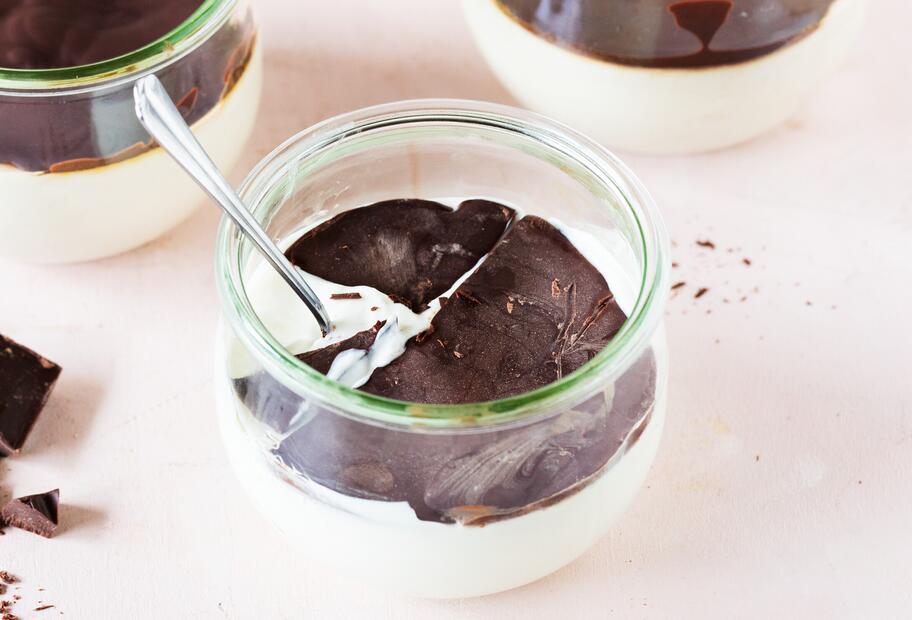 Schoko-Banane zum Löffeln