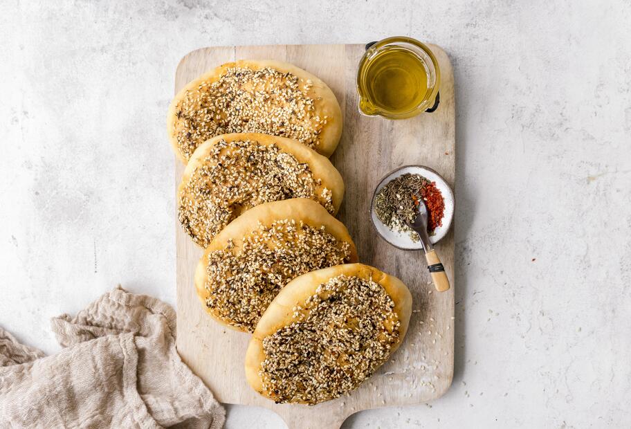Sandras würziges Fladenbrot Manakish