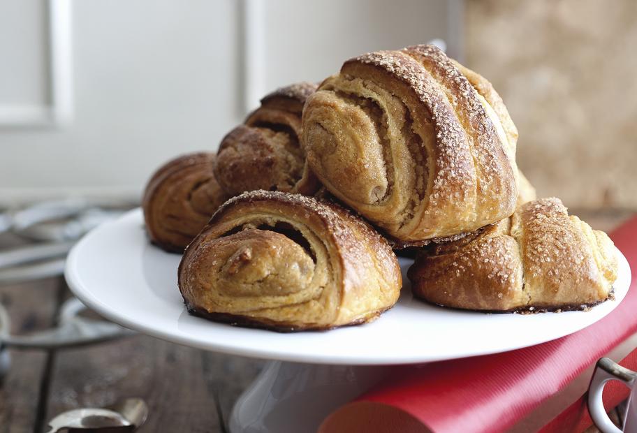 Marzipan-Franzbrötchen