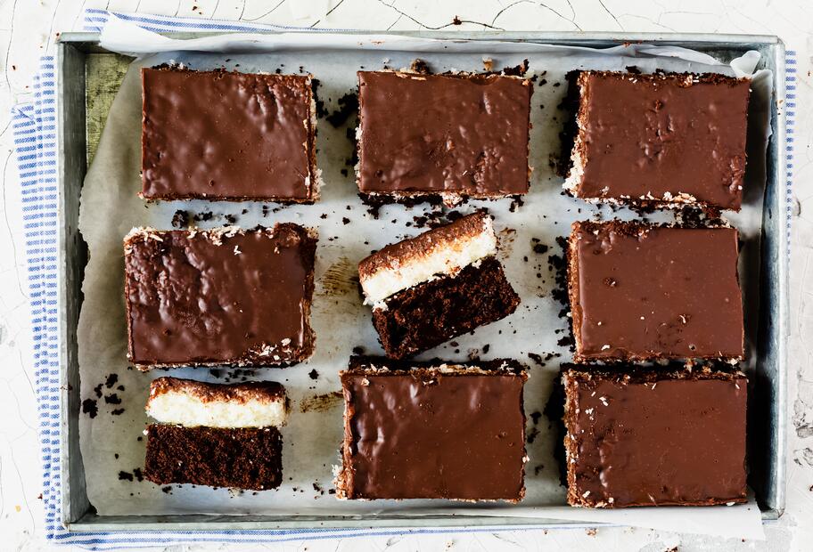 „Bounty“-Kuchen vom Blech