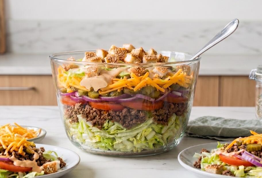 Schichtsalat à la Big Mac
