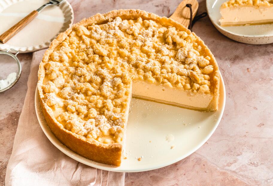 Käsekuchen mit Streuseln
