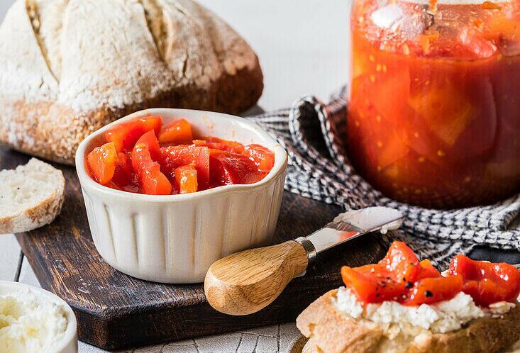 Tomaten-Paprika-Konfitüre
