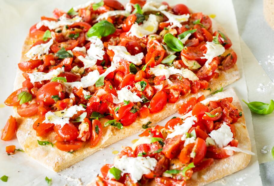 Schnelle Bruschetta-Pizza