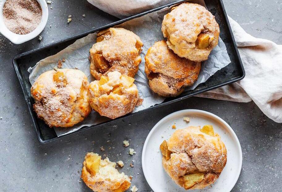 Apfelballen vom Blech