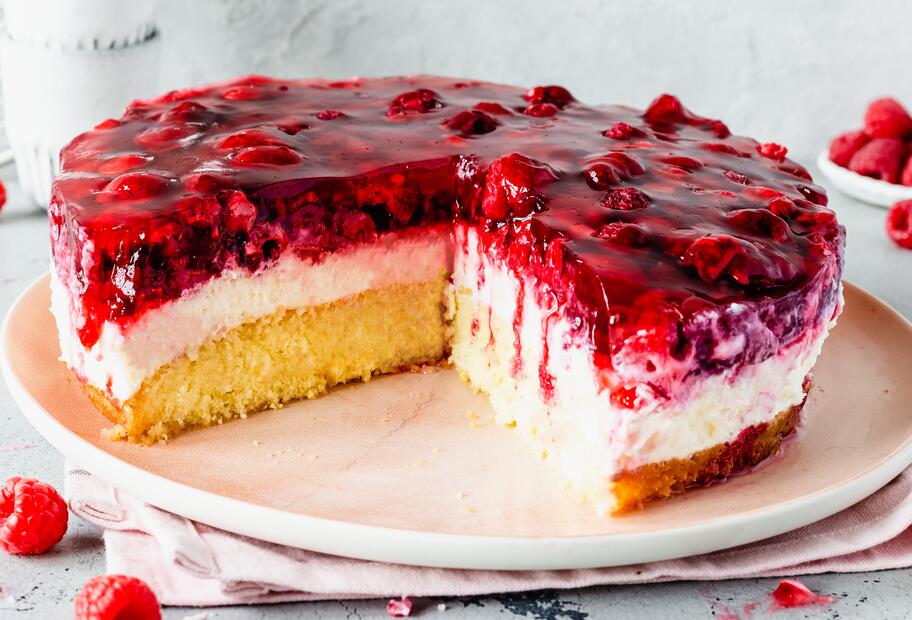 Himbeer-Joghurt-Torte