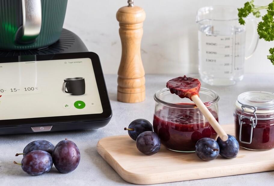 Pflaumenkonfitüre mit 4 Zutaten