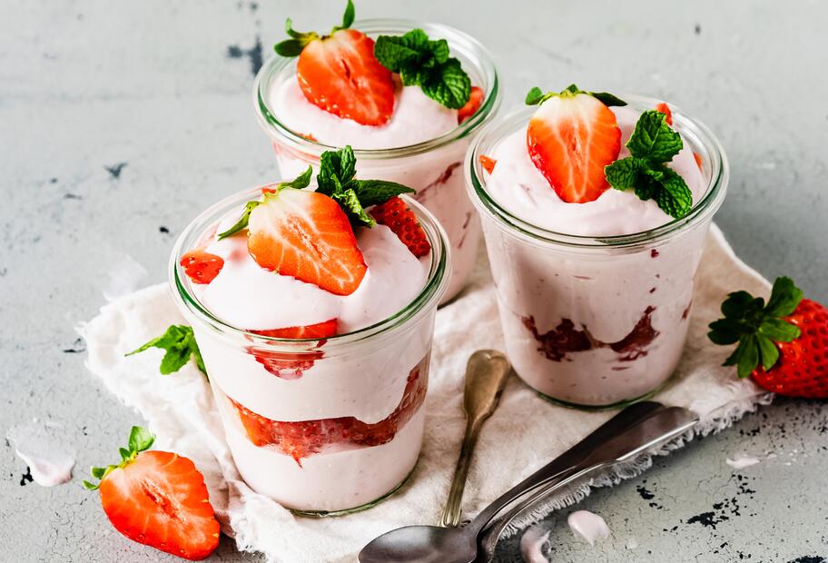 Erdbeerquark aus 5 Zutaten
