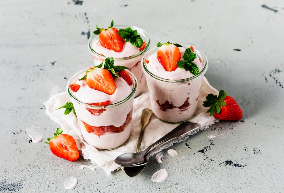Erdbeerquark aus 5 Zutaten