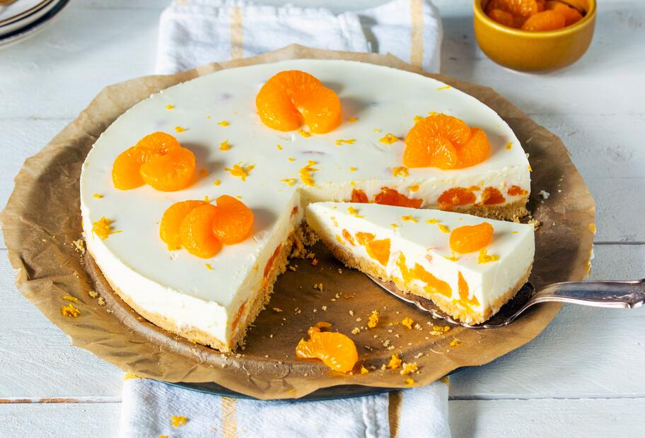 Philadelphia-Torte mit Mandarinen